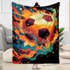 1pc Soccer Ball Flames Blanket Comfortable Lightweight Multi Purpose Blanket Travel Camping Picnics Sofa Office Living Room Gift Friends Family