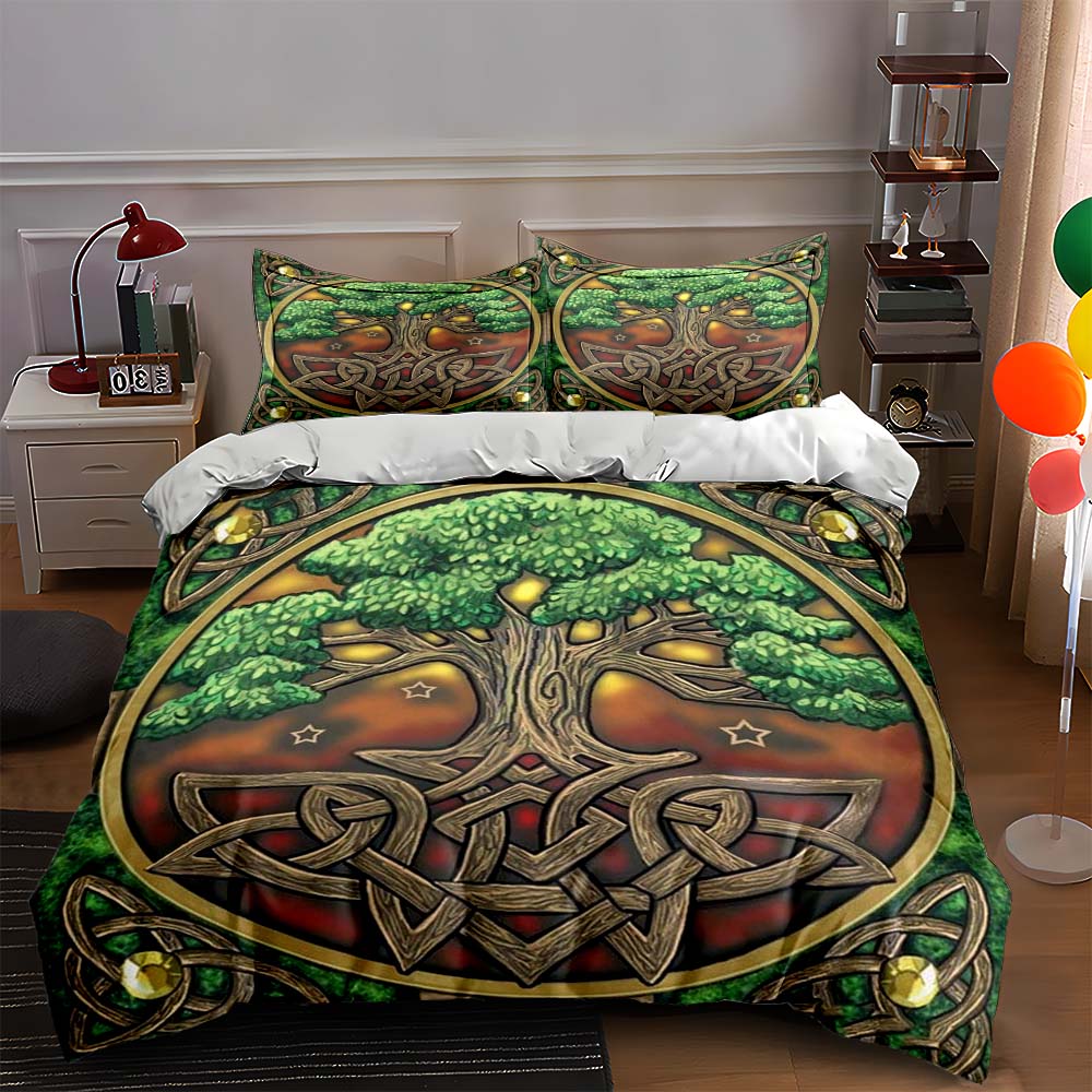 

Celtic tree design. Bedding Duvet cover sets Duvet covers Pillowcases gifts (1 * Duvet Cover 2 * Pillowcases, without duvet insert) 135x200cm