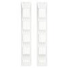 1 Pair Ventilation Rectangle Grill Cover White Air Vent Cover For Caravan RV Marine Boat