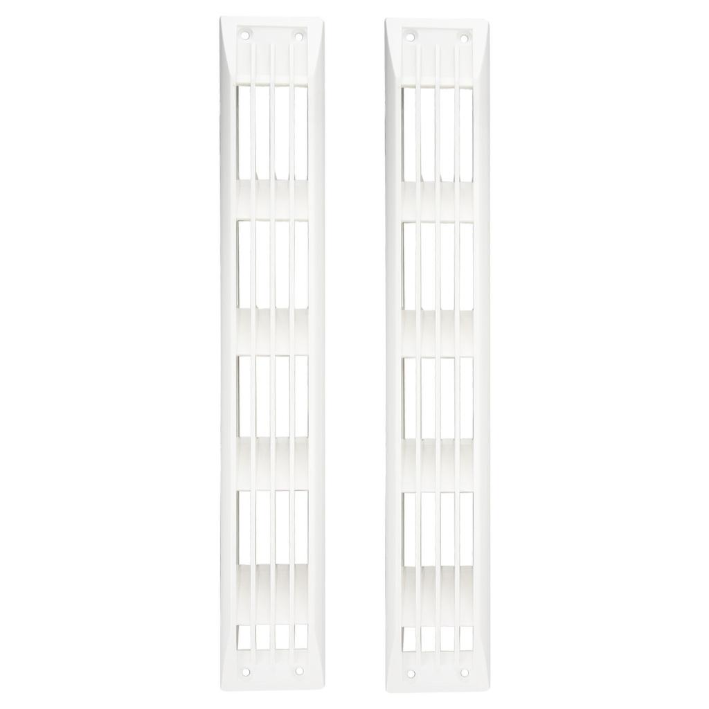 1 Pair Ventilation Rectangle Grill Cover White Air Vent Cover For Caravan RV Marine Boat