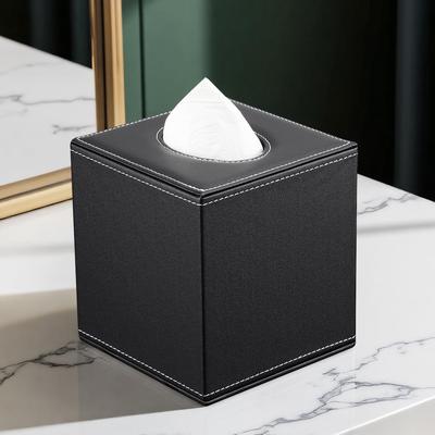 Scatola Porta Fazzoletti Quadrata in PU Creativa per Casa o Hotel - Porta Rotolo di Carta per Tavolino da Caffè