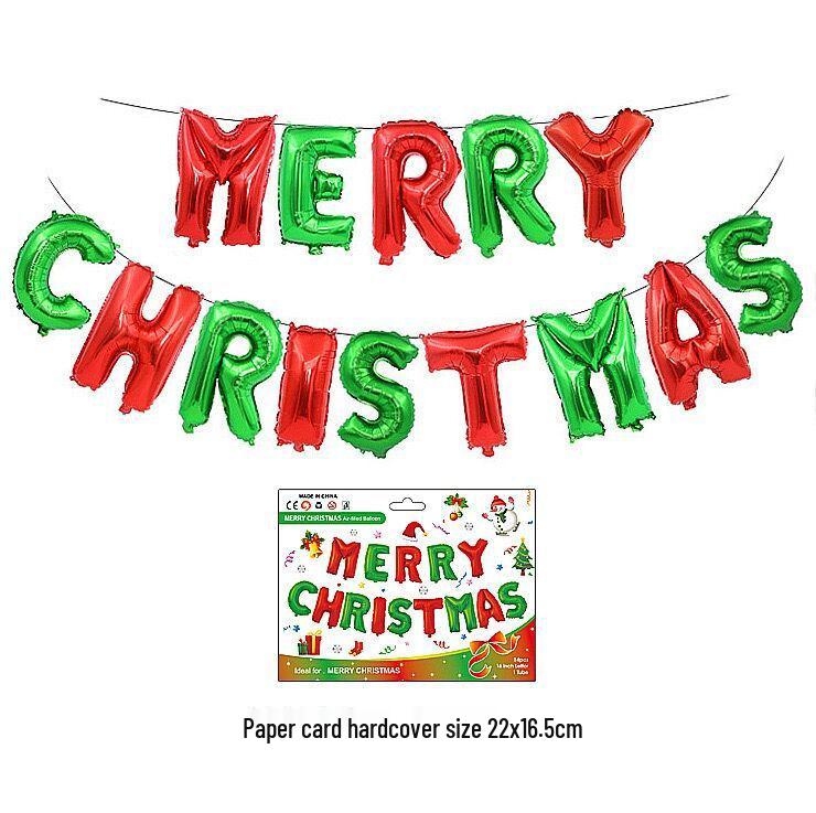 Christmas Letter Balloons for Storefronts, Kindergartens, Parties & Event Decorations
