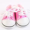 7cm Handmade 18 Inches Doll Birthday Gifts Doll Accessories Wave Point Shoes Doll Shoes Canvas Shoes