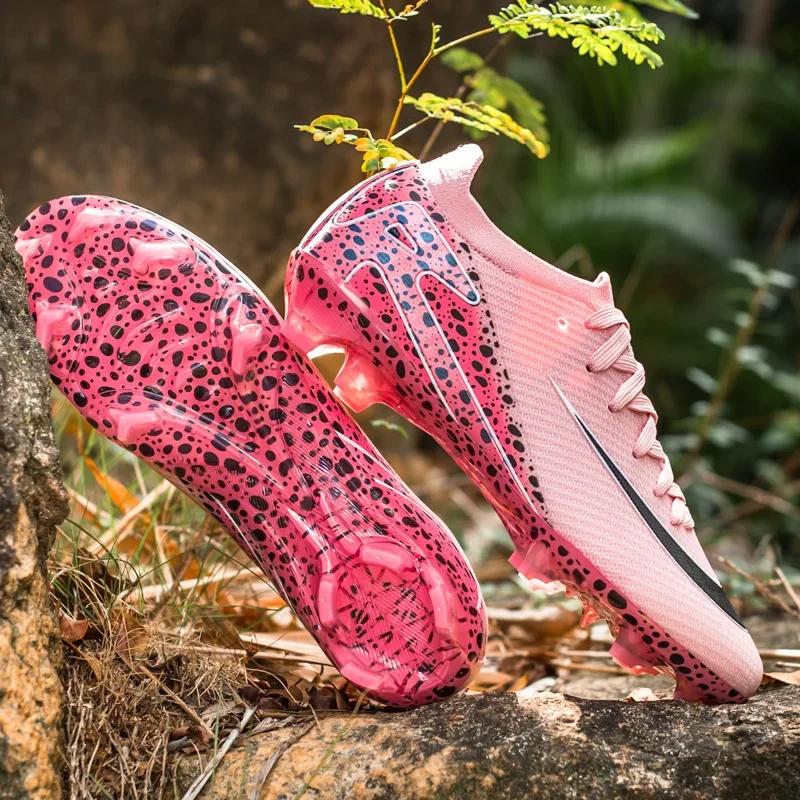 Neue Herren Damen Profi Fußballschuhe Stollen Rasen Training Spiel Sport Fußballschuhe Fg/Tf Ultraleicht Rutschfest Unisex