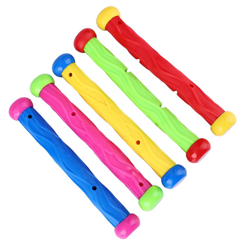 5pcs Kids Swimming Pool Training Toy, Underwater Diving Stick Toys for Children, with Bright Color and Soft Texture, Suitable for Swimming Practice an