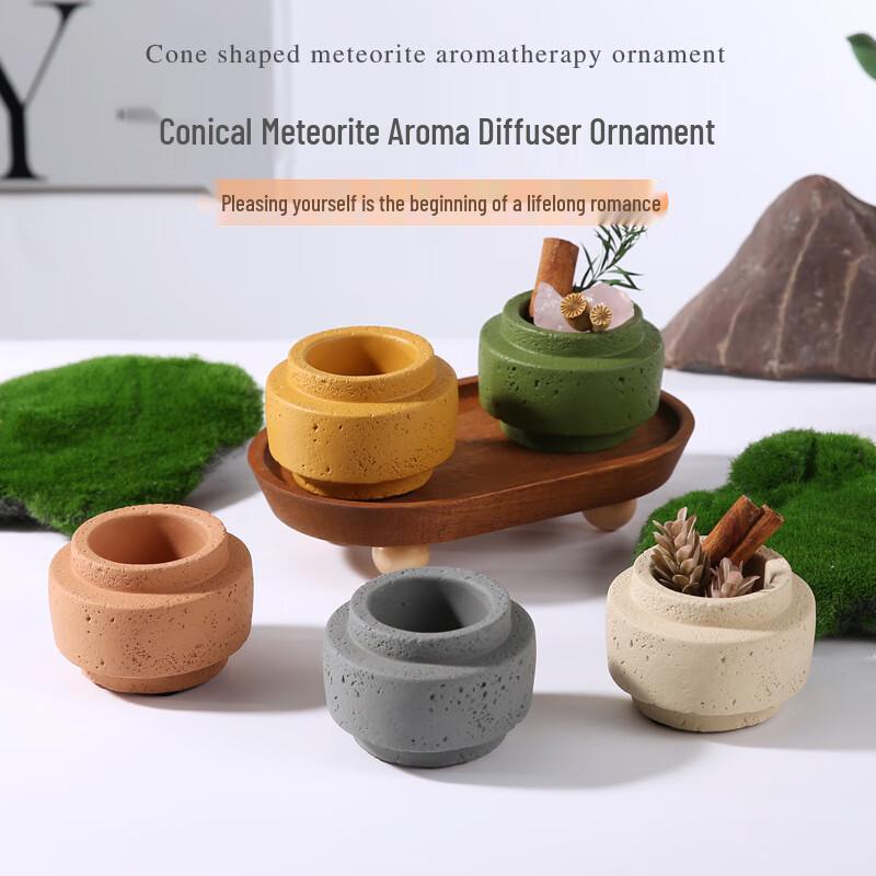 Cement Aromatherapy Candle Holder & Diffuser Container
