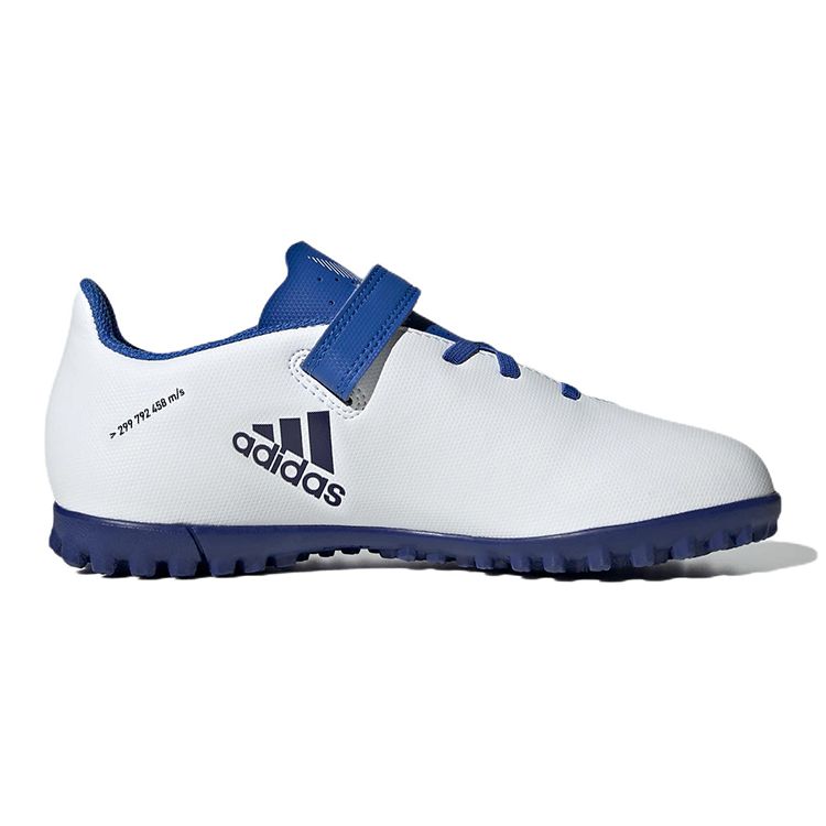 Adidas X Speedflow.4 Tf/Ag Comfortable Casual Durable Low-Top Kids Football Shoes Kids Football Shoes White Blue GW7523