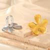 Opening Rings Flower Rings Hand Jewelry Fashion Rings Stainless Steel Adjustable Rings Suitable for Fashion Enthusiasts