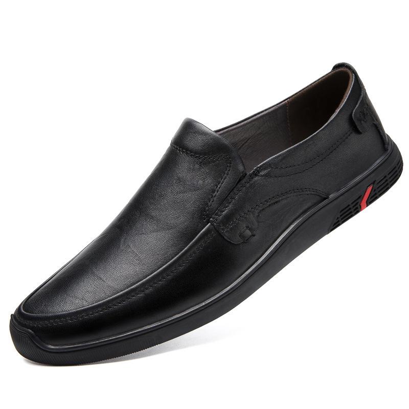 Plus Size Men s Korean Style Casual Leather Slip-on Shoes 46