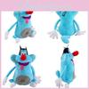 Keyifli Mavi Kedi Oggy ve Hamamböcekleri Yumuşak Peluş Bebek Çocuklar ve Yetişkinler İçin
