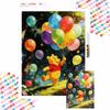 Winnie the Pooh Balloons Diamond Painting Full Diamond Art Craft Ornaments Handmade Living Room Decoration Background