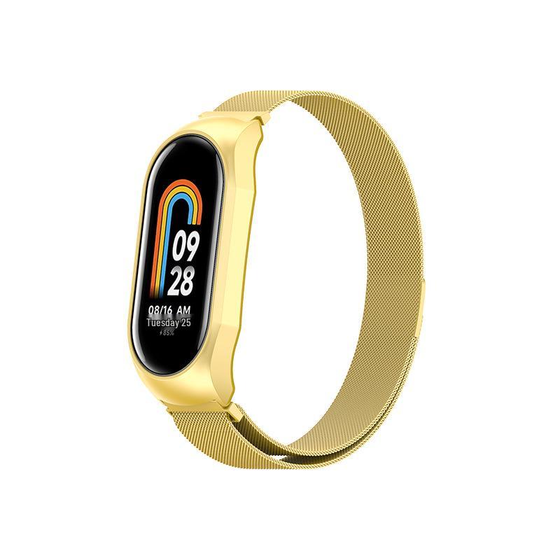 Universal Milanese Magnetic Metal Wristband for Xiaomi Mi Band 89 - New Stainless Steel 9th Gen Strap