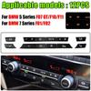 A/C Heater Climate Air Conditioning Control Panel Fan Speed Button Cover for BMW 5/7 Series F07 GT/F10/F11 F01/F02 Car-styling