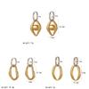 Geometric Stainless Steel Hoop Earrings For Women Summer Fashion Jewelry