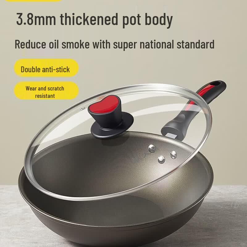 

COOKER KING Universal Non-Stick Flat-Bottom Wok