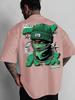 Unisexs Oversized Hip Hop Streetwear Tshirt Brand 1974 Mask Gangster Money Chain Graphic Print Loose Fit Cotton Short Sleeve Whit
