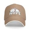 Classic Nope Bull Terrier Dog Baseball Cap Women Unisex Breathable Dad Hat PerforUnisexce