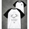 Cotton American Short Sleeve Shoulder T-Shirt Women's Bottom Shirt Loose Top