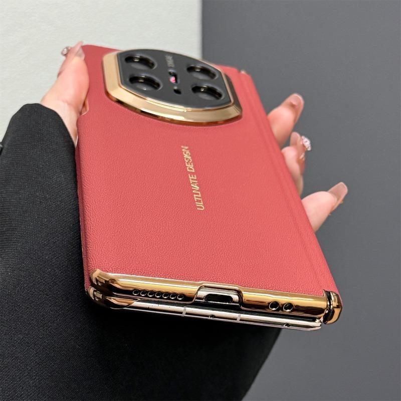 Für Huawei Mate X7 Hülle Mode PU-Leder Schutz Handyhülle Ausgestattet Mit Mittlerem Scharnier Schutz Rückschale Staubdicht
