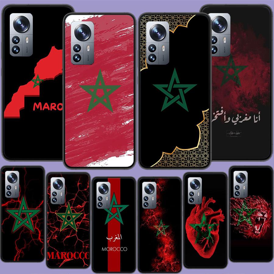 Morocco Flag Soccer Phone Case For Xiaomi Mi 13 12T Poco F7 Pro 14 Ultra 15 Pro 12X 12 9 8 Lite 5G 11T 11i 10 10T Pro Capa Co