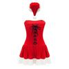 S-XXL Cute Chest-wrapped Christmas Clothes COS Uniform, Christmas Clothes, Birthday Party Clothes, Christmas Performance Clothes