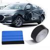 Car Vinyl Wrap Strip Tape Gloss Black Wrap Foil Kit Anti Scratch Window Door Protection Film 3/5cm*10M Car Accessories