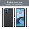 Carbon Fiber Texture TPU Case for Motorola Moto G04 G24 G14 G34 G54 G84 Protective Cover Shockproof Funda Coque