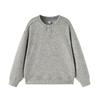 Herren Casual Langarm Sweatshirt Lockerer Schnitt Einfarbige Runde Halslinie Tägliches Tragen Mode Top