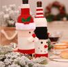 Christmas Decorations for Home Santa Claus Wine Bottle Cover Bag Snowman Stocking Gift