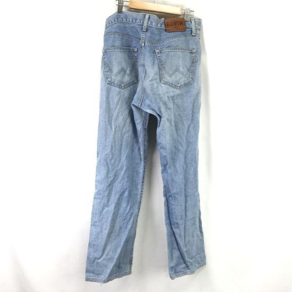 Made In Japan EDWIN No.403 Denim Pants W33 Men Blue Inseam 77cm(USED)