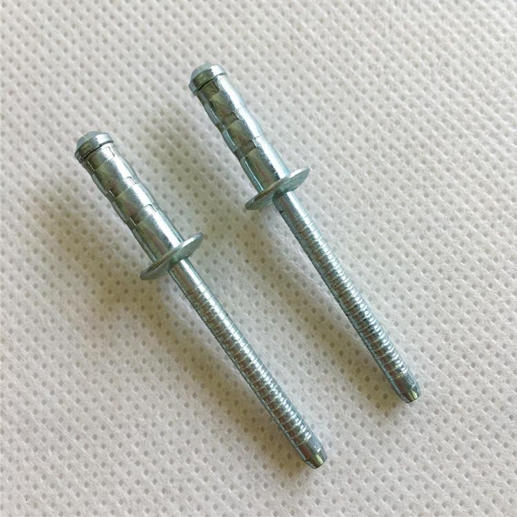 Gude Galvanized Carbon Steel Double-Drum Round Head Rivet Nut