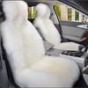 Capas de Assento de Carro de Pelúcia Quente Universais Longa Lã Pelo Assento Dianteiro do Carro Almofada Protetora Tapete Para Acessórios Automotivos Protetor de Assento de Carro