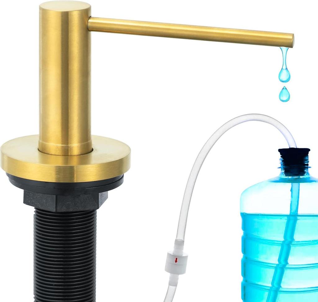 304 Stainless Steel Soap Dispenser with 1.2m Extension Tube & 500ml Container