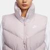 Nike Alphabet Logo Stand Collar Zippered Mid-Length Down Vest Women Vest Pink FN0031-019