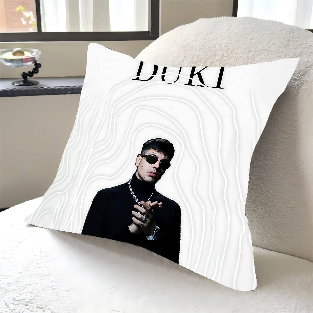 1PC Rapper D-Duki Pillow Case Square  Bedroom Sofa Leisure Comfort Cushion Car Home Decoration