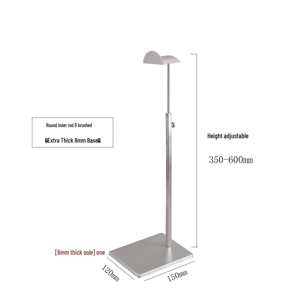 Adjustable Stainless Steel Handbag Display Stand with Gas Spring