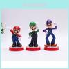 Mario Luigi Daisy Wario Action Figure Toy Doll Model Plastic Material 7.5-9cm