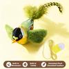 Pet Toy cat Plush toy emulates the sound bird to amuse the cat elastic rope to relieve boredom and resist scratching and biting