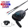 PD QC3.0 Motorcycle Charger Handlebar USB Type C Port Power Socket 12V Waterproof Bluetooth Remote Controller For Helmet Headset