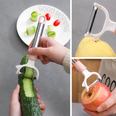 Multifunctional Paring Knife Scraper, Household Kitchen Long Handle Creative Potato Peeler, Fruit and Vegetable Peeling Tool