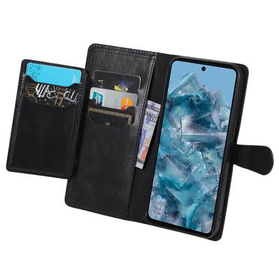 For Google Pixel 8 Pro Case Zipper Flip Leather Phone Cover Card Holder