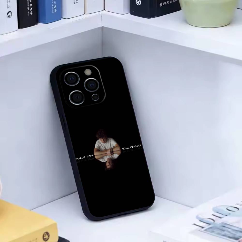 Singer split eyebrow Charlie Puth Jr Phone Case For iPhone 17, 16,15,14,13,12,11 Plus,Pro Max, Others Soft Black Cover iPhone12PROMAX