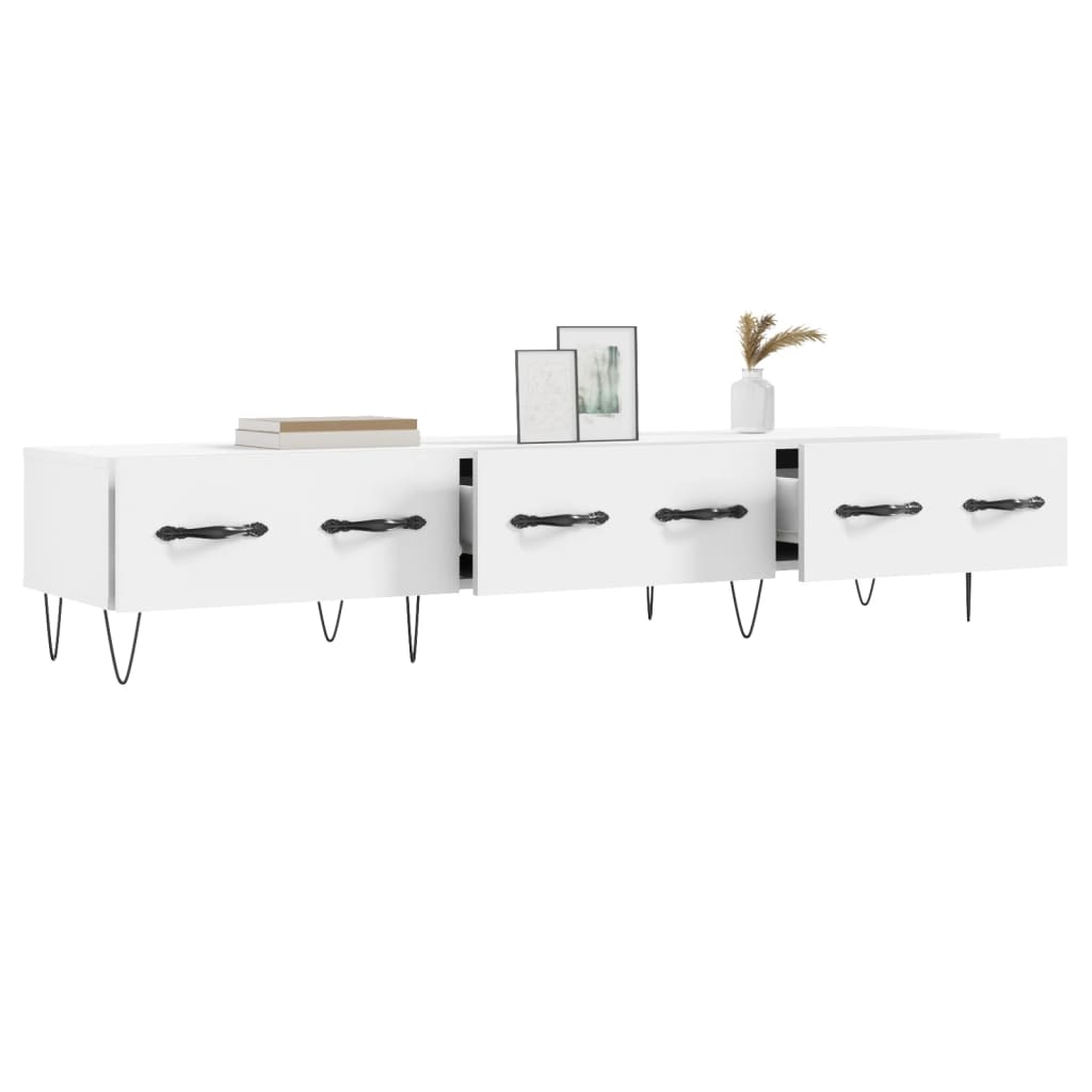 TV Stand White 150 x 36 x 30 cm Engineered Wood