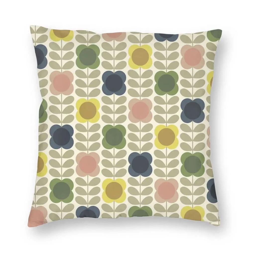 Orla Kiely Vintage Pillowcase Printing Polyester Cushion Cover Decor Pillow Case Cover Home Zipper 45X45cm