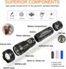 Powerful LED Tactical Flashlight 10000lm 600m USB C