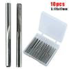 10pcs 2 Flutes Straight Slot CNC Router Bits with 18 Inch Shank for Milling Cutter Set Designed for CNC Machines