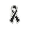 2Pcs Black Ribbon Pin Badge Brooch Funerals Memorial Pin Black Ribbon Mourning Badge Funeral Pin Brooch Decorations