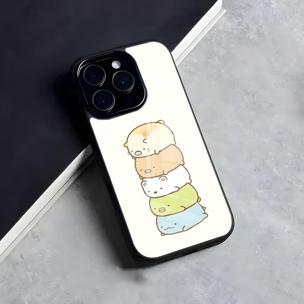 S-Sumikko G-Gurashi Fodral För Iphone 17 Air 16 15 14 13 12 11 Pro Max Mini Fodral Skal PC+TPU Skydd