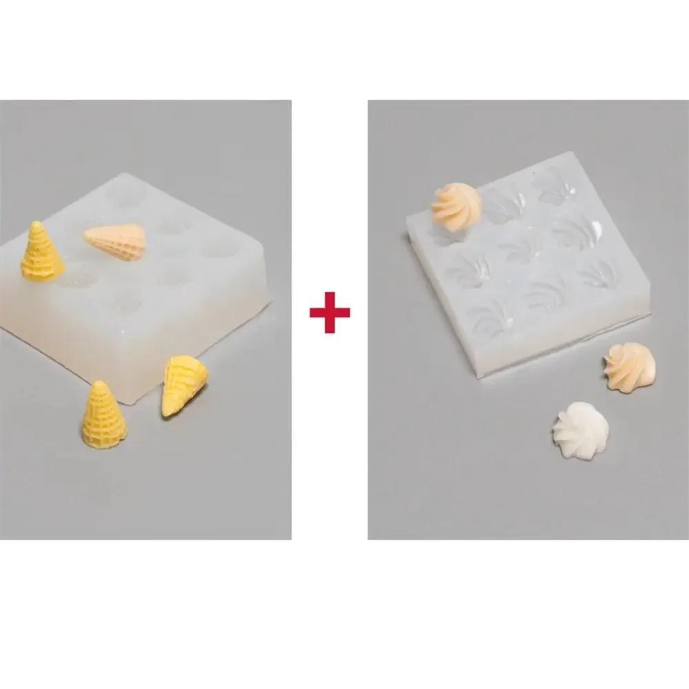 

1 набор мини-конусов для крема, силиконовые формы для торта, декора, шоколадных кексов, конфет, десертов, форм для помадки, выпечки, ароматических свечей, декора