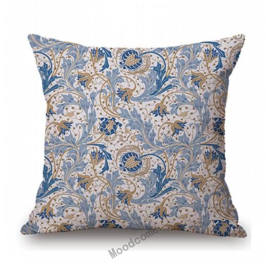 British Art Uk Artist William Morris Flower Pattern Floral Design Elegant Home Decorative Sofa Throw Pillow Case Cushion Cover